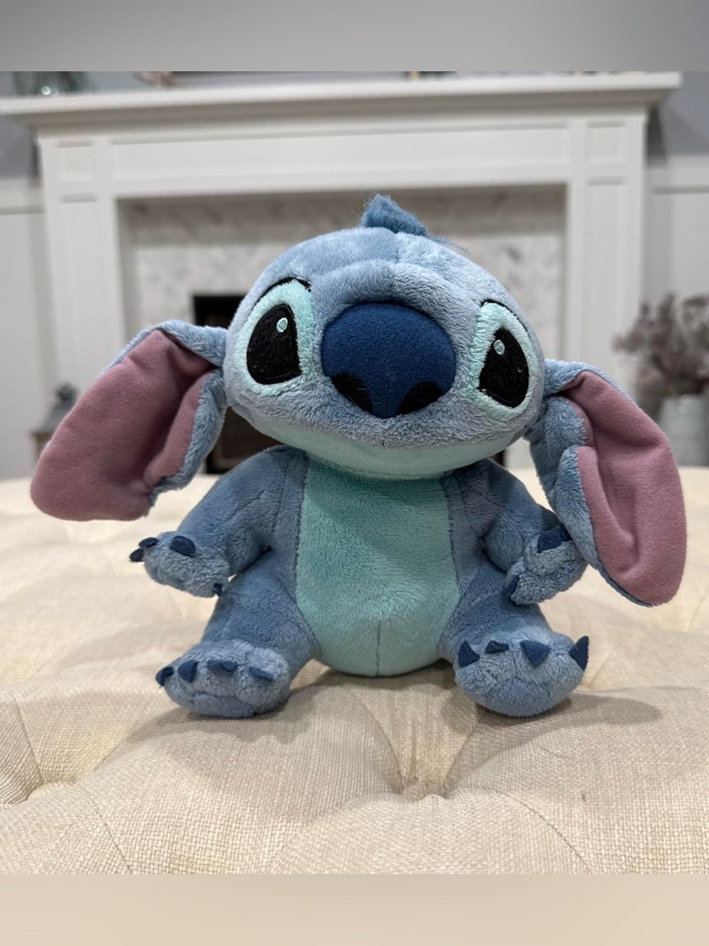 Blue & Pink Stitch-Inspired Plush — Soft Kids Stuffed Animal